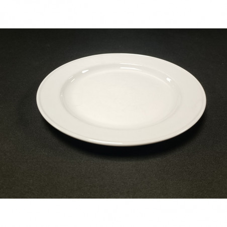 Assiette plate porcelaine rebord Ø 24 cm