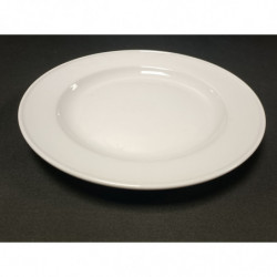 Assiette plate porcelaine rebord Ø  27 cm